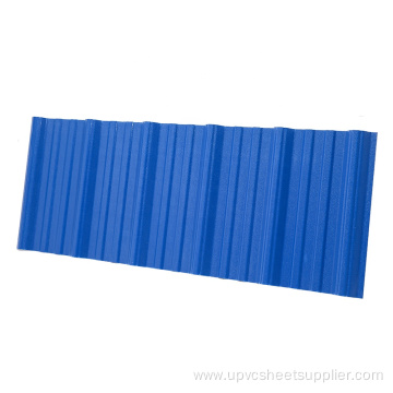 Trapezoidal ASA UPVC Roofing Sheets Heat Insulation